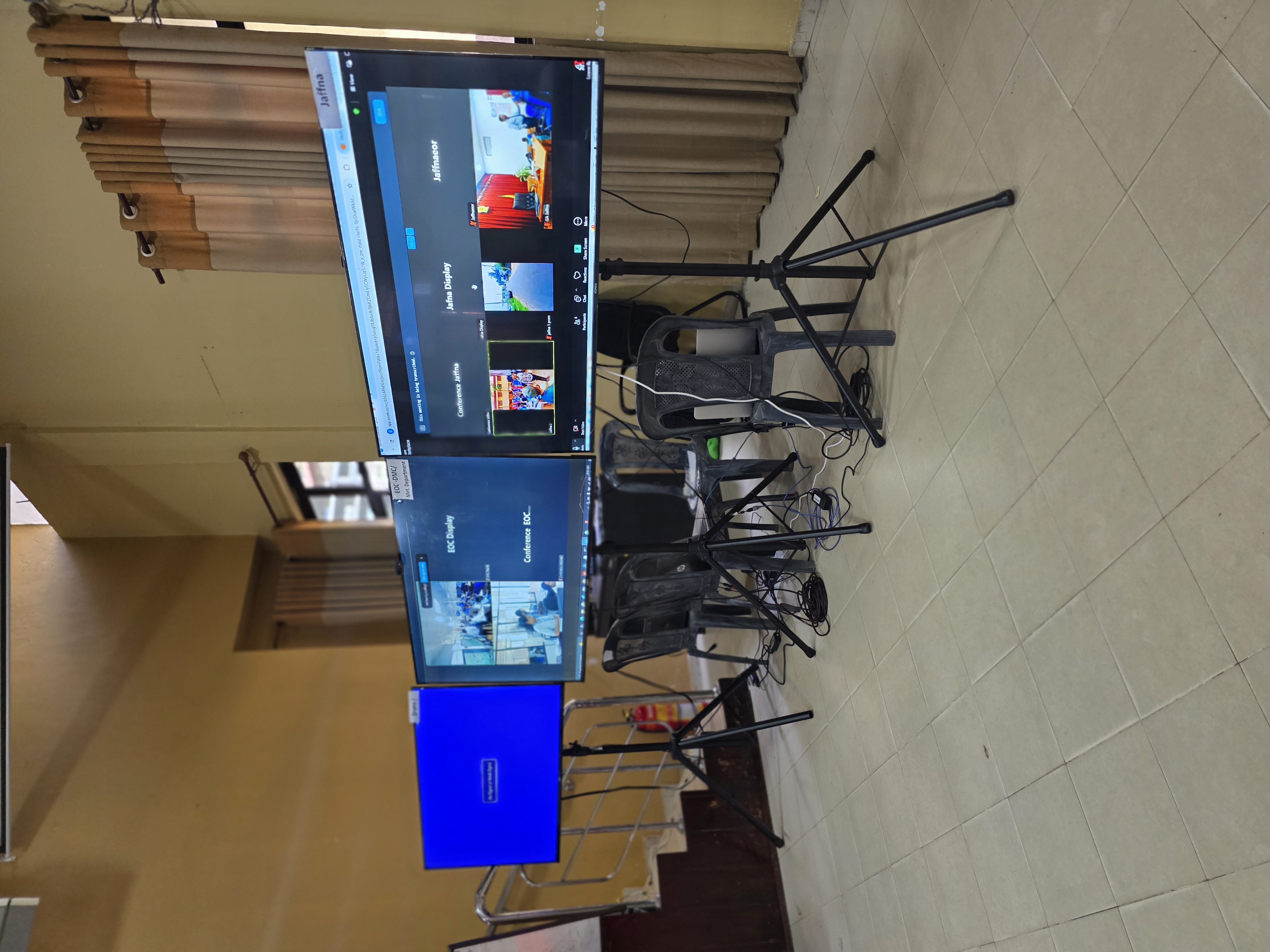 TV Tripod Stand Heavy Duty 43"-55" inch Setup in action 10