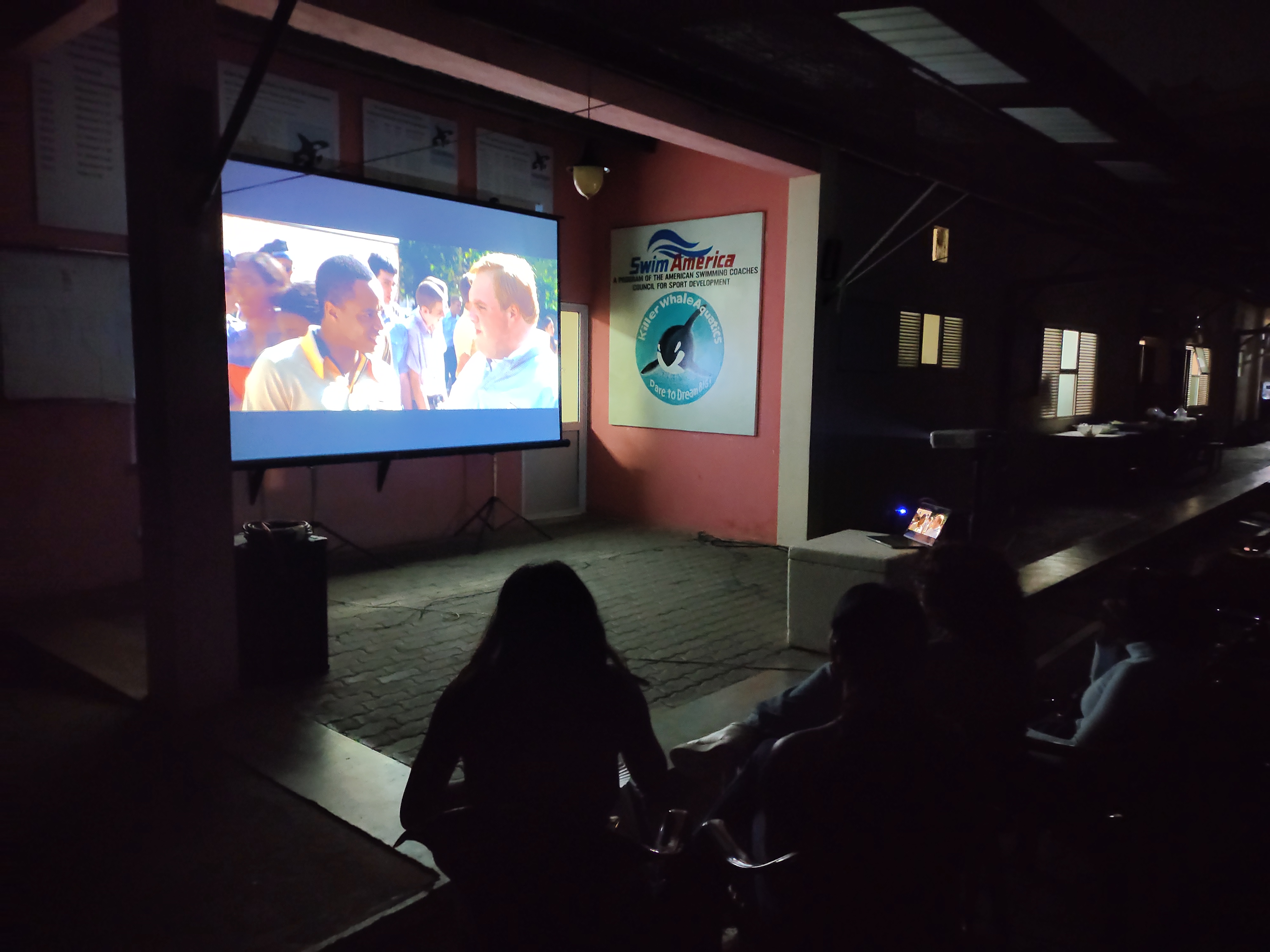 Tripod 10 x 8 Ft 4:3 Projector Screen in action 3