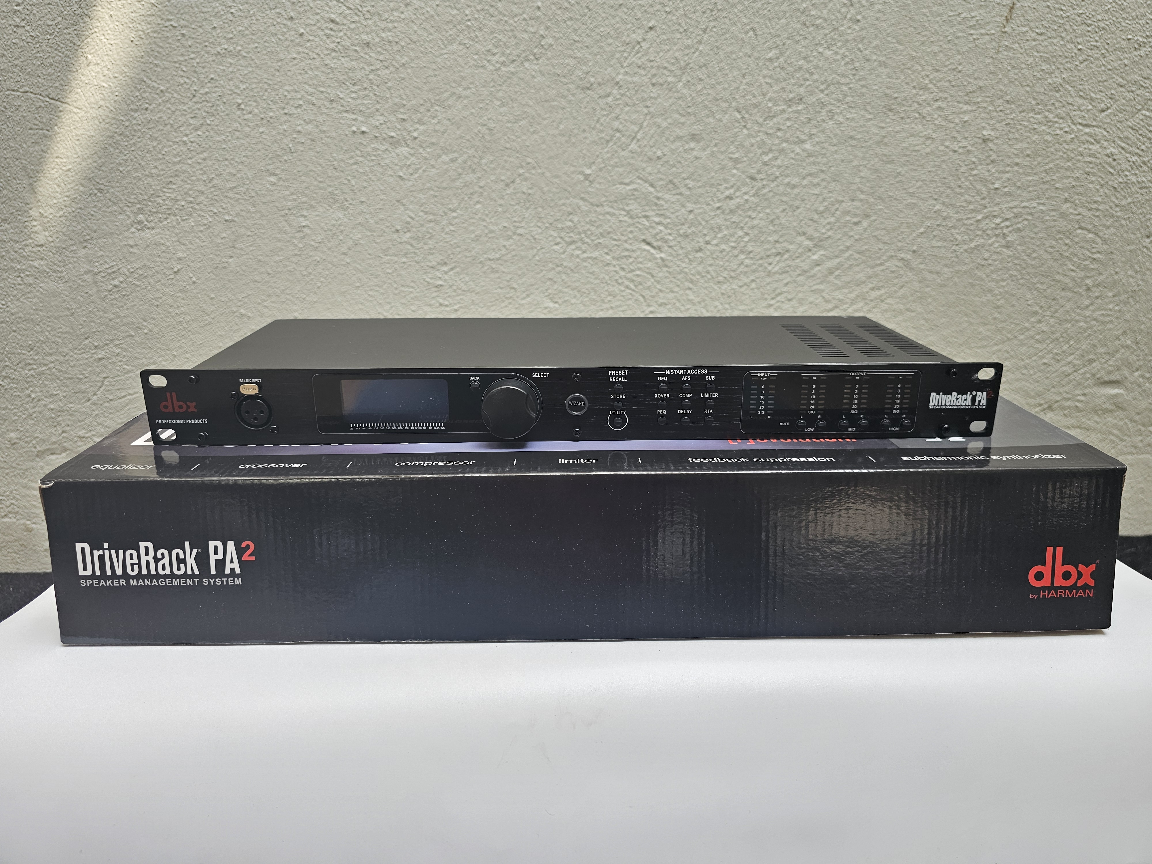 dbx DriveRack PA2 Loudspeaker Management Processor in action 1