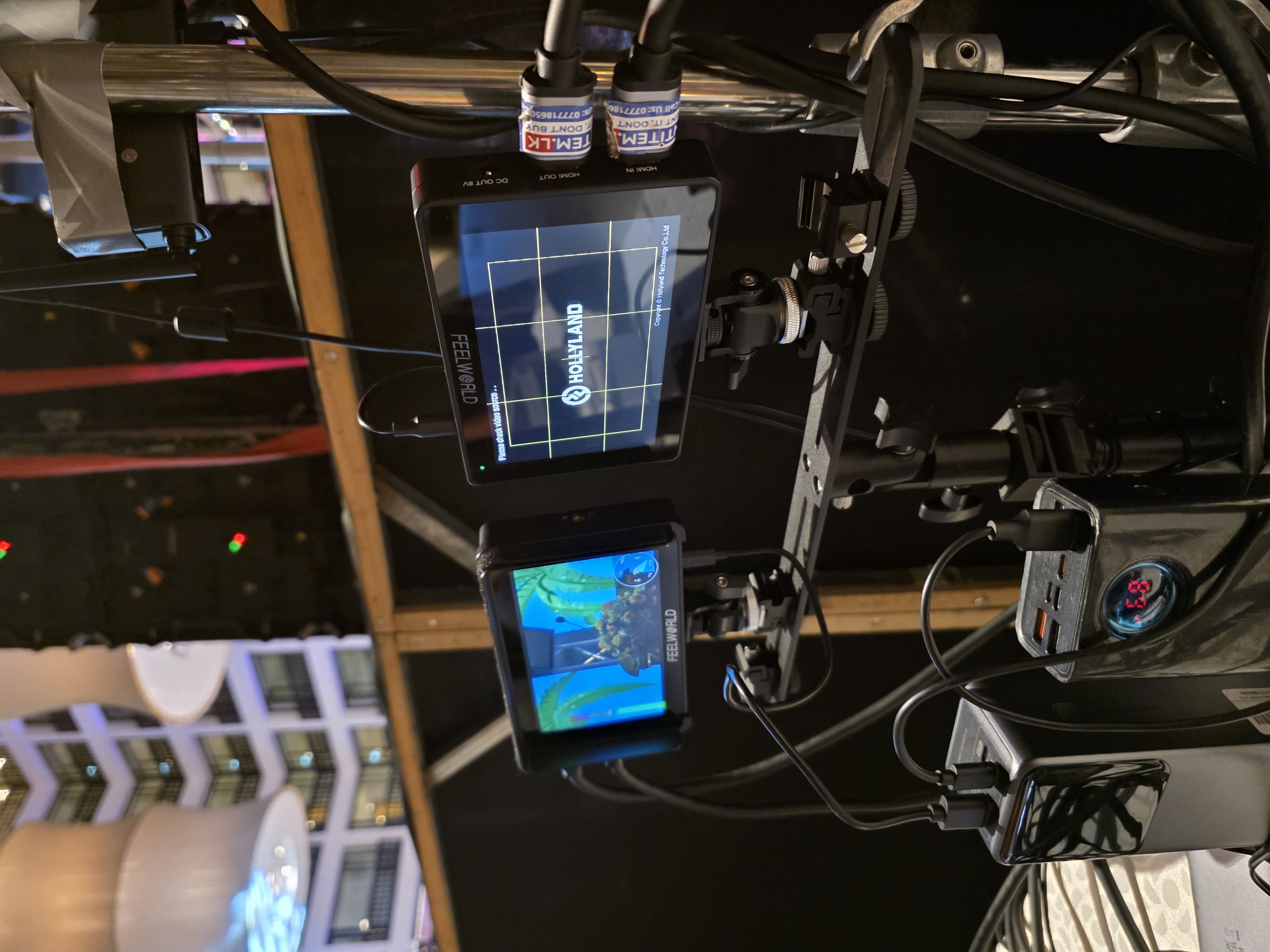 FeelWorld F6 Plus 5 inch FHD Confidence Monitor in action 1