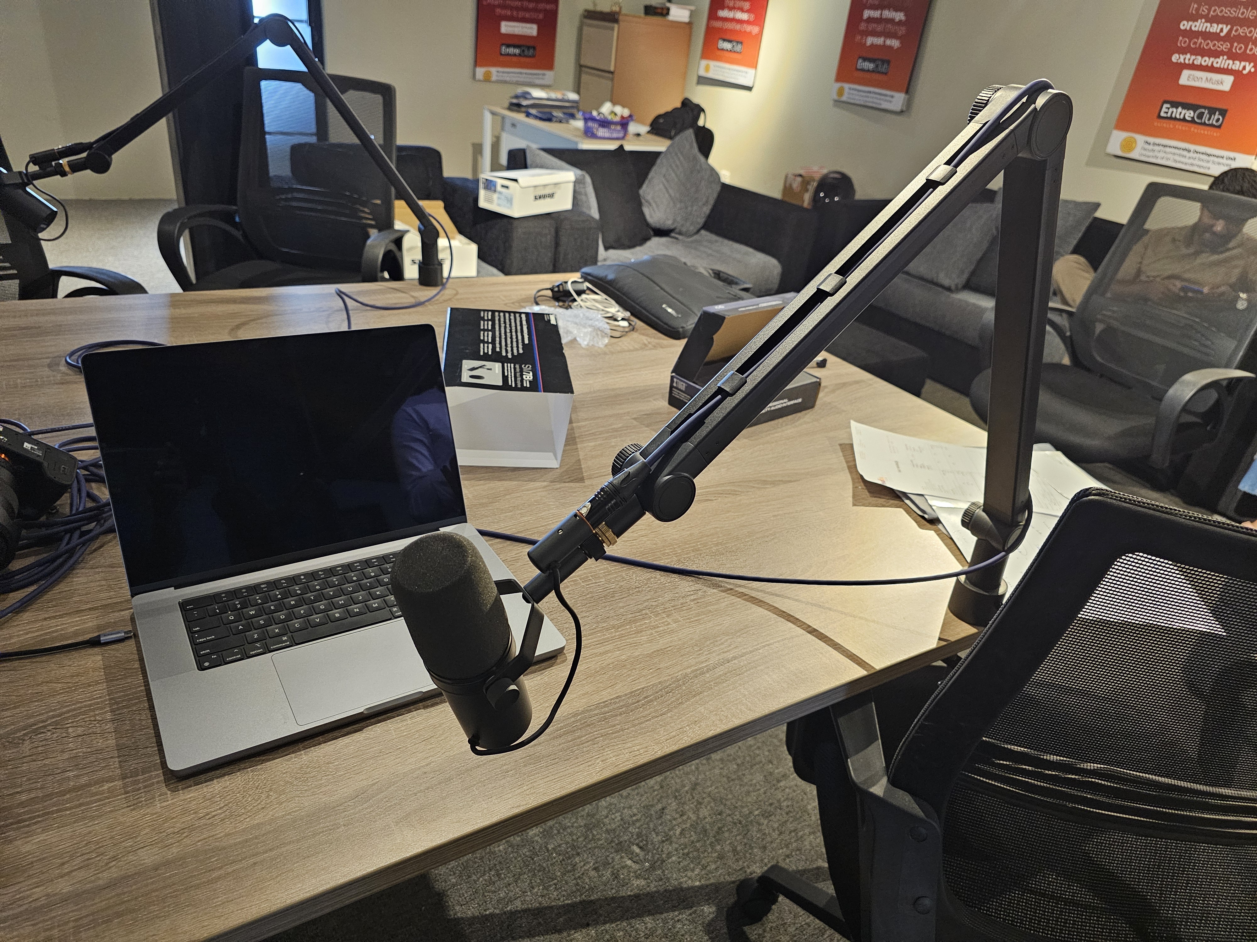 Shure SM7B Cardioid Dynamic Vocal / Podcast Microphone in action 1