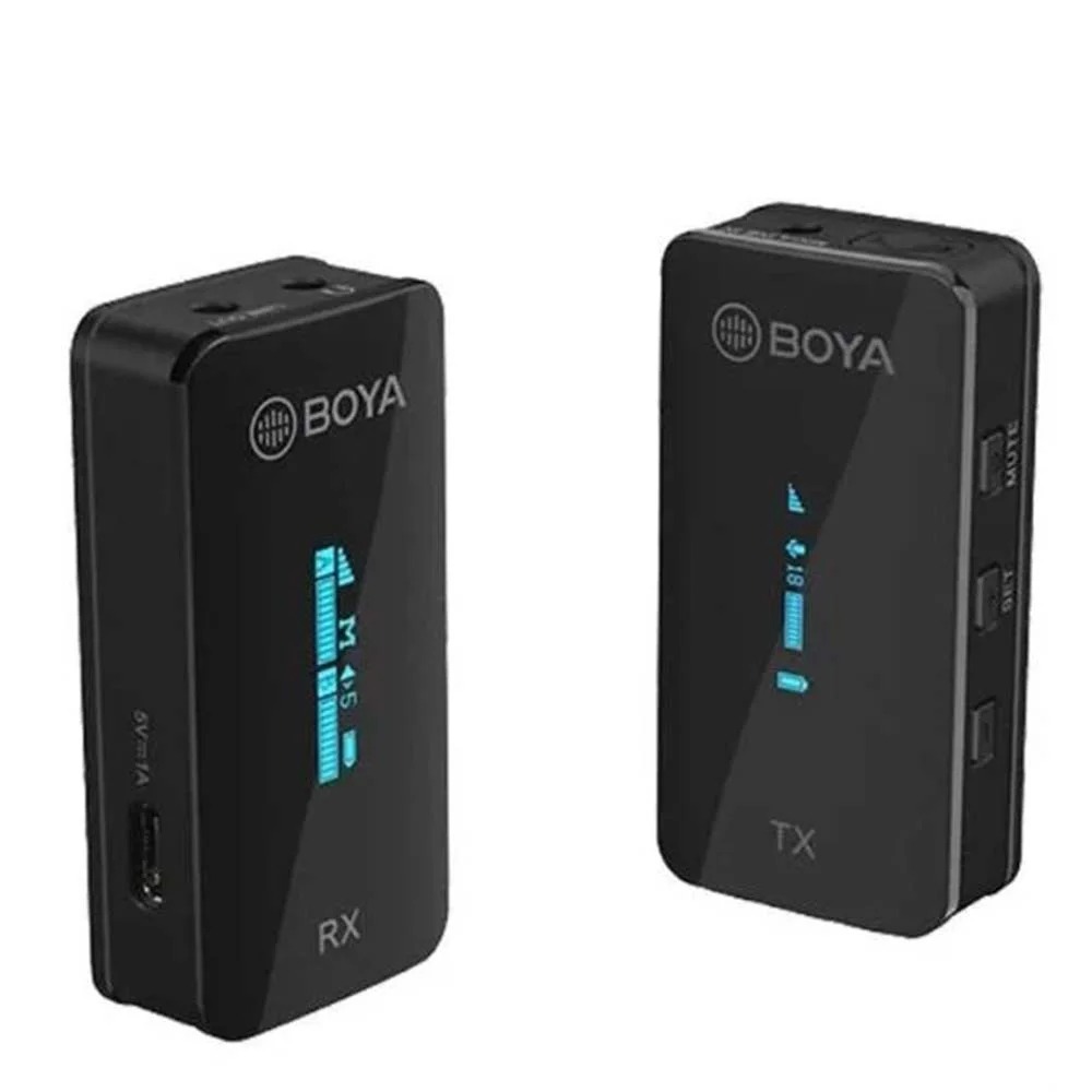 Rent Boya BY-XM6-S1 Wireless Microphone System Ultracompact (TX + RX) Black in Sri Lanka - Sounds from Rentitem.lk