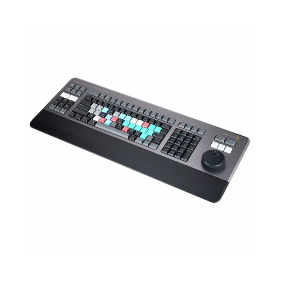 Rent Blackmagic Design DaVinci Resolve Editor Keyboard Video Editing Keyboard with Search Dial 482mm W x 152mm D x 45mm H Metal in Sri Lanka - Computers from Rentitem.lk