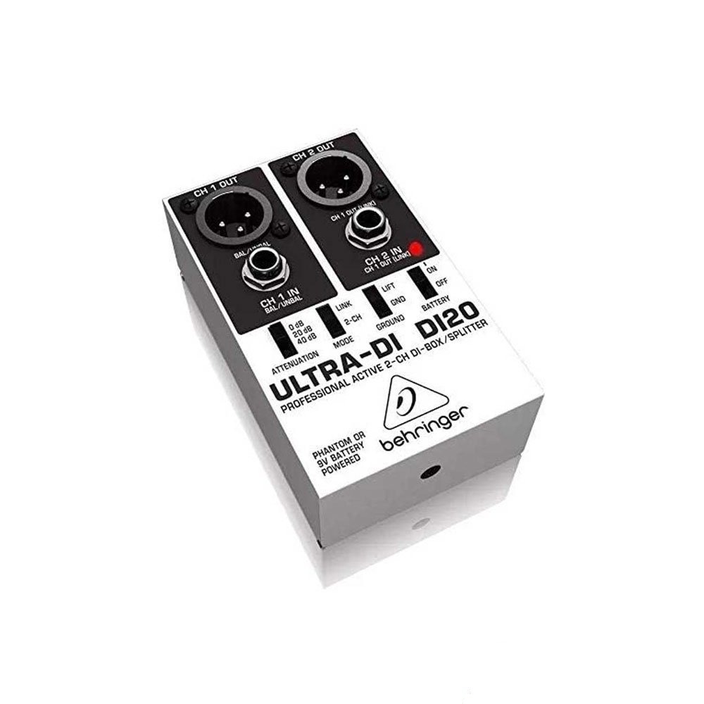 Rent Behringer DI20 Active 2-Channel DI Box / Splitter Red in Sri Lanka - Sounds from Rentitem.lk