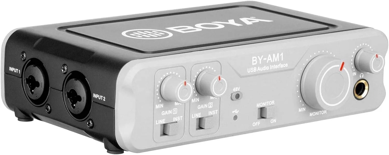Rent BOYA BY-AM1 Dual-Channel USB Audio Mixer / Interface in Sri Lanka - Sounds from Rentitem.lk