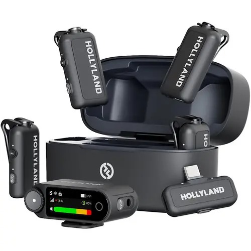 Rent Hollyland LARK MAX 2 Combo (4-Person) Space Gray in Sri Lanka - Sounds from Rentitem.lk