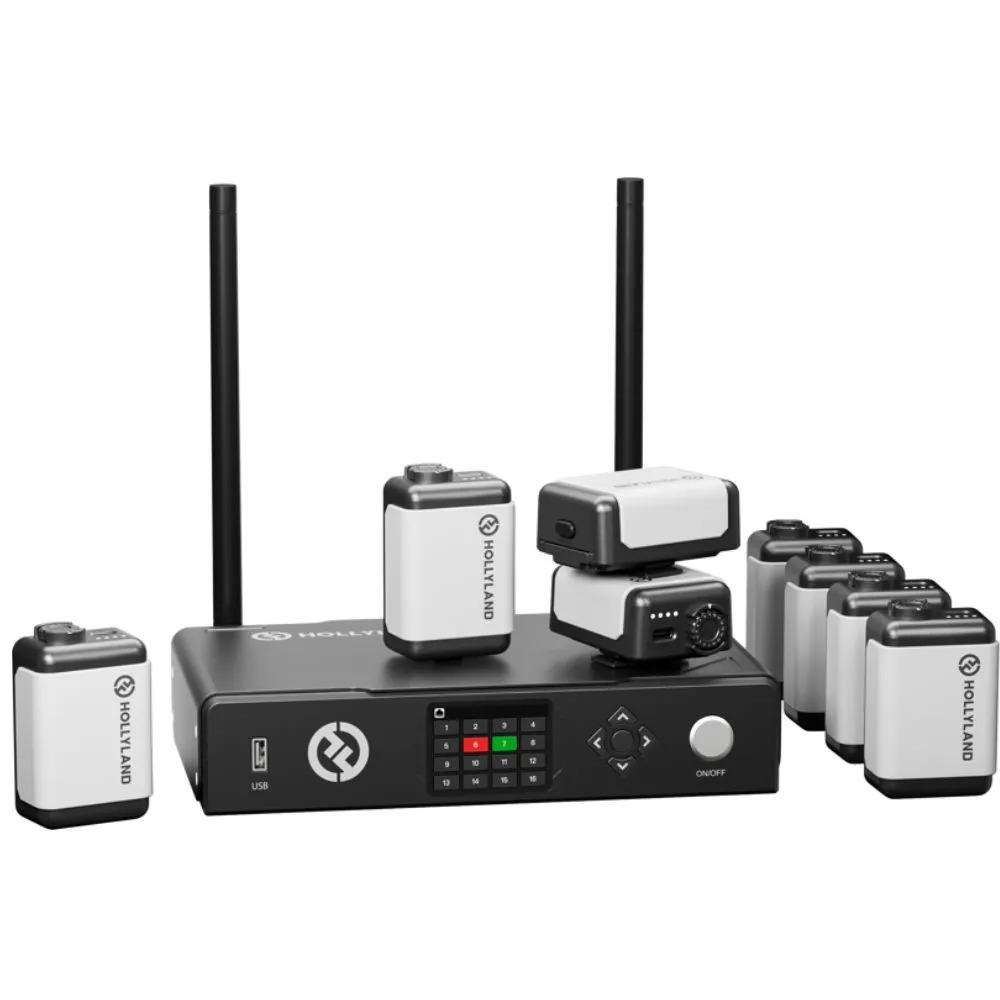Rent Hollyland Wireless Tally System-8 Lights Wireless Tally Light System for Video Switchers 8-light kit Black in Sri Lanka - Videography from Rentitem.lk