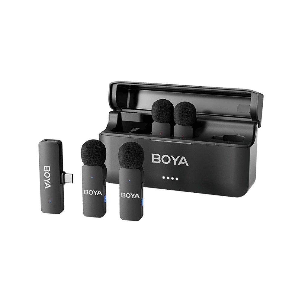 BOYA BY-V4U Ultracompact 4-Person Wireless Microphone System for rent in Sri Lanka at Rentitem.lk